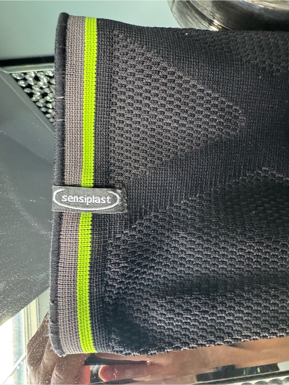 Compression Knee Sleeve with Neon Trim - Picture 3 of 4
